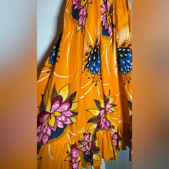 Grass-Fields Floral Off-Shoulder Midi Dress – Size 6 - Picture 8 of 15